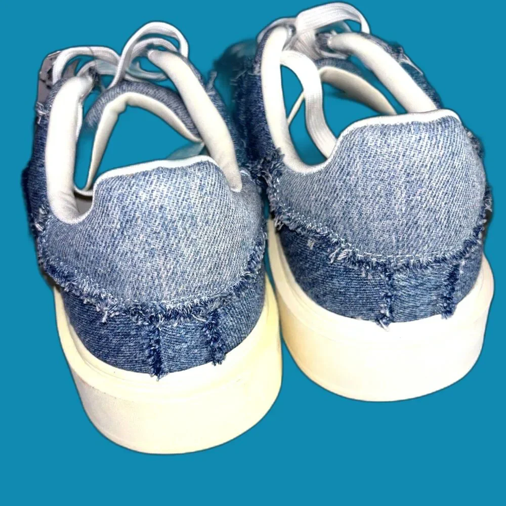 Torrid Women’s Denim Chunky Lace-Up Sneakers NWT SIZE 9